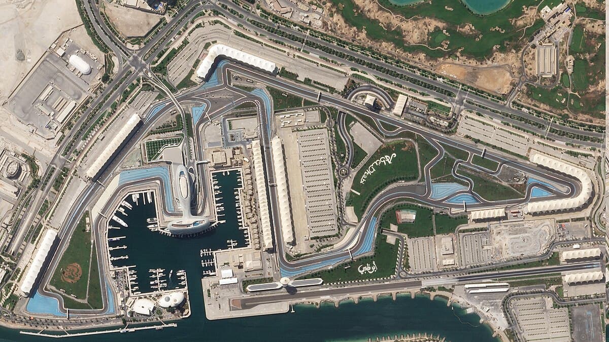 Yas Marina Circuit aerial view
