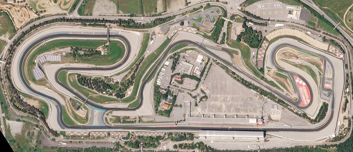 Circuit de Barcelona-Catalunya aerial view