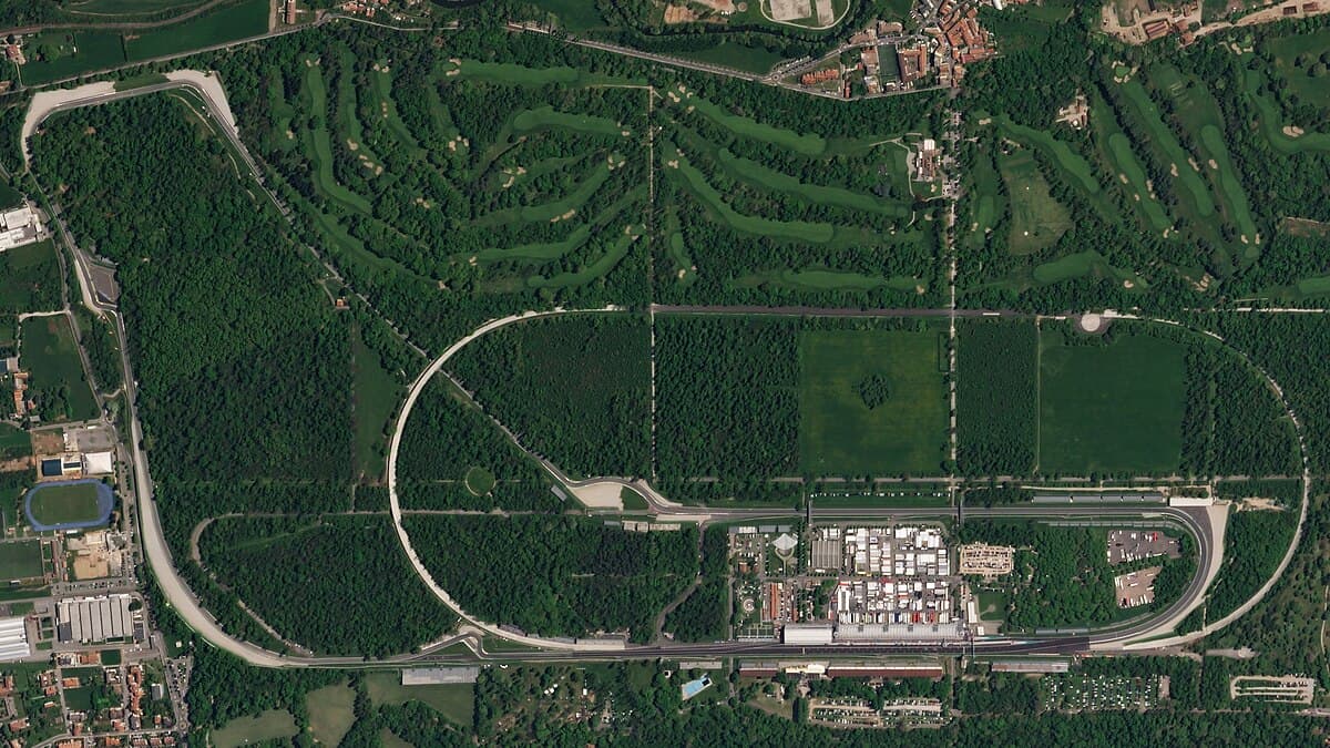 Monza circuit aerial
