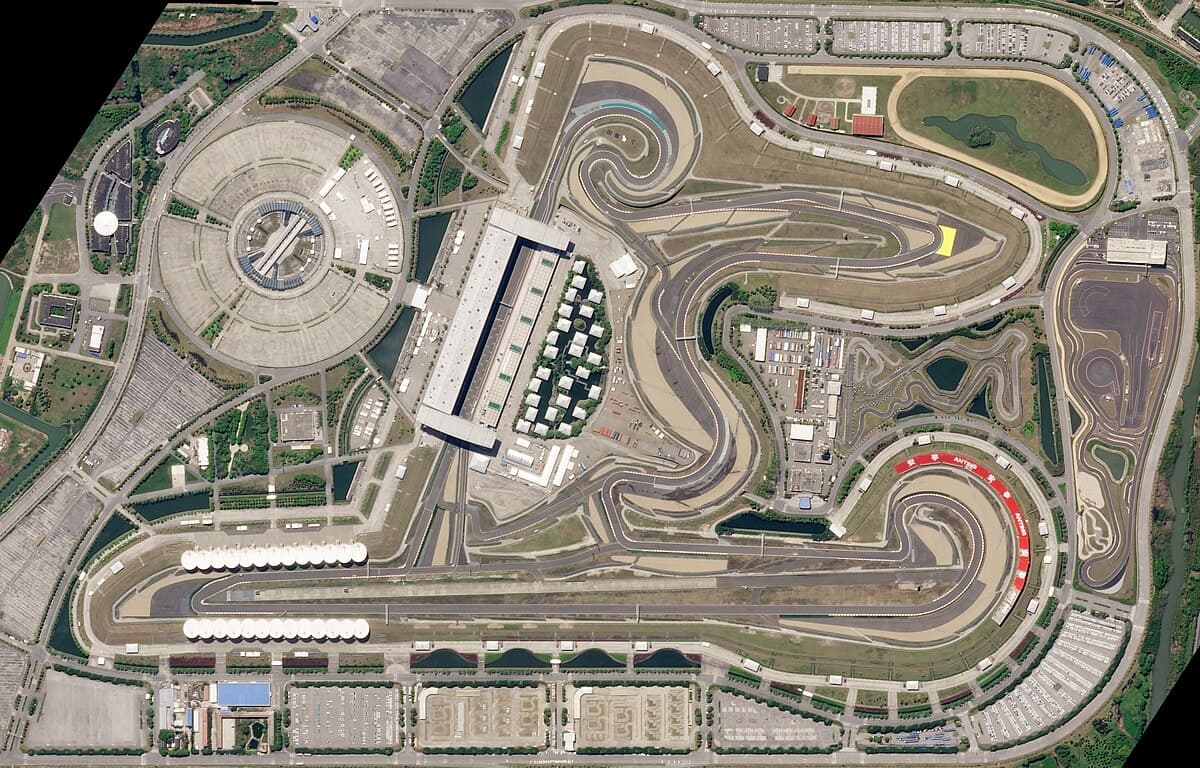 Shanghai International Circuit aerial view
