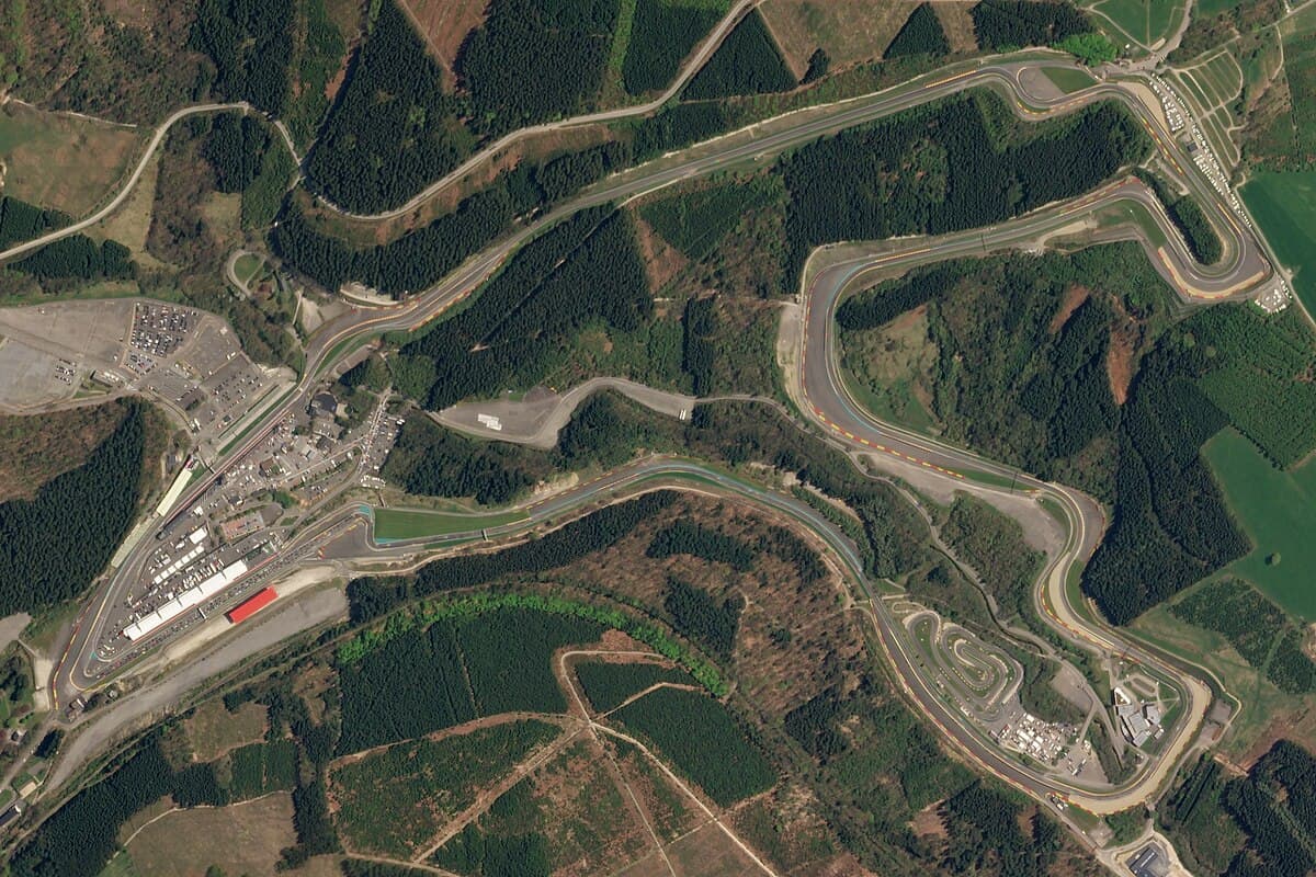 Circuit de Spa-Francorchamps aerial view