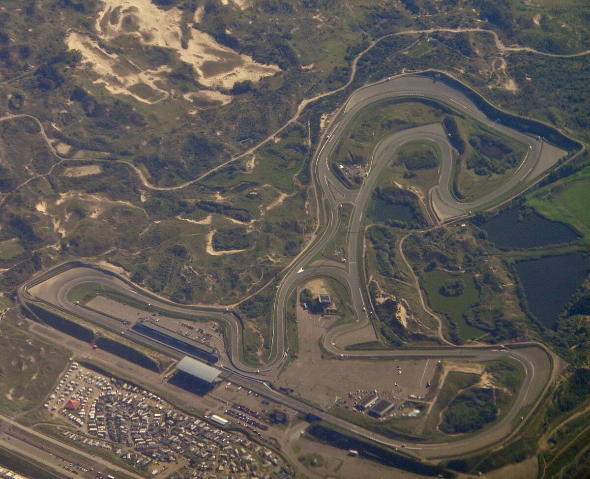 Circuit Zandvoort aerial view